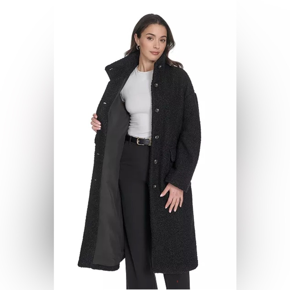 NWT!! Levi’s Women's Regular Boucle Stand Collar Car Coat - L
